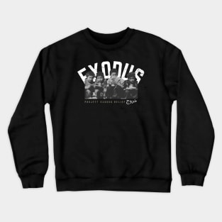 Exodus Afghan children (back design, dark background) Crewneck Sweatshirt